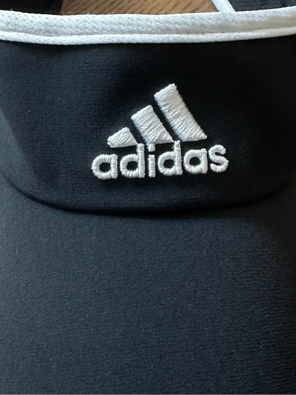 🔥3 FOR $25🔥 adidas Black Visor with White Logo and Trim